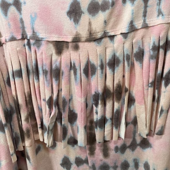 NWOT Entro Tie Dye Shirt with Fringe - Picture 8 of 9